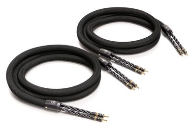 Viablue -SC-6 AIR- Referenz Lautsprecherkabel - Single-Wiring - Bananas T8 - Black