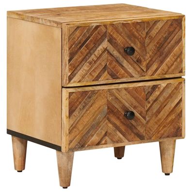 vidaXL Nachttisch Braun 40 x 33,5 x 46 cm Massivholz Mango