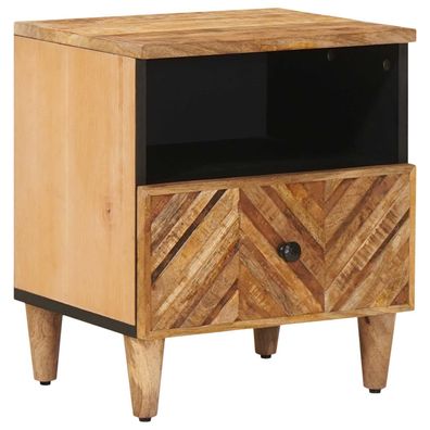 vidaXL Nachttisch Braun 50 x 33 x 60 cm Massivholz Mango
