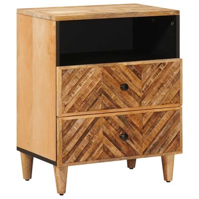 vidaXL Nachttisch Braun 50 x 33 x 60 cm Massivholz Mango