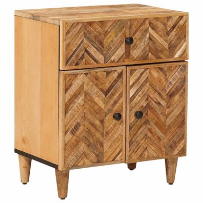 vidaXL Nachttisch Braun 50 x 33 x 60 cm Massivholz Mango