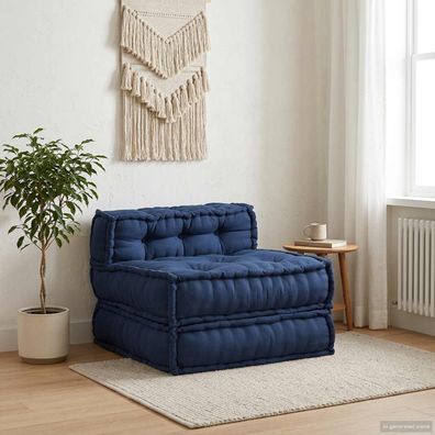 vidaXL Modulare Sofagarnitur Indigo 70 x 70 x 56 cm Stoff