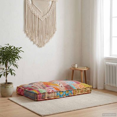 vidaXL Pallet Sofa Kissen Mehrfarbig 120 x 80 x 12 cm Stoff