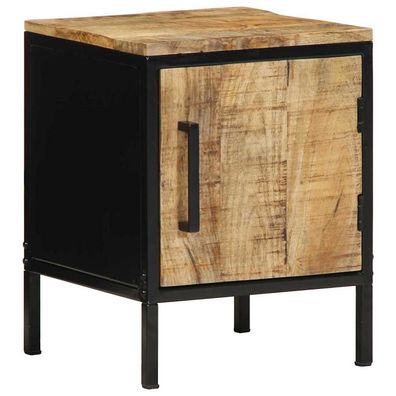 vidaXL Nachttisch Braun und Schwarz 30 x 30 x 40 cm