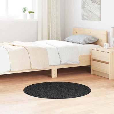vidaXL Anti-Rutsch Shaggy Teppich Dunkelgrau 90 x 90 cm PP