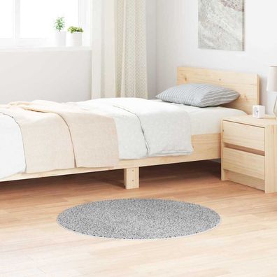 vidaXL Anti-Rutsch Shaggy Teppich Grau 90 x 90 cm PP