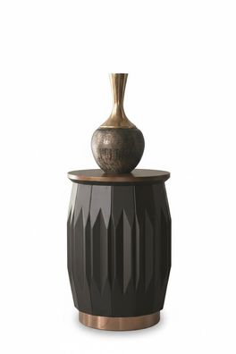 Beistelltisch Holzgestell Moderner Klassiker Stil Schwarz-Braun Farbe