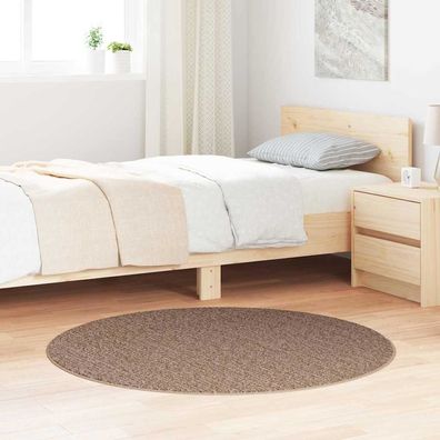 vidaXL Anti-Rutsch Shaggy Teppich Braun 120 x 120 cm PP