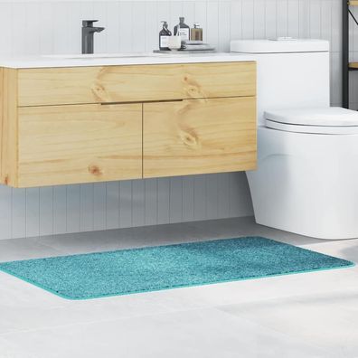 vidaXL Rutschfeste Badmatte Türkis 70 x 120 cm PP