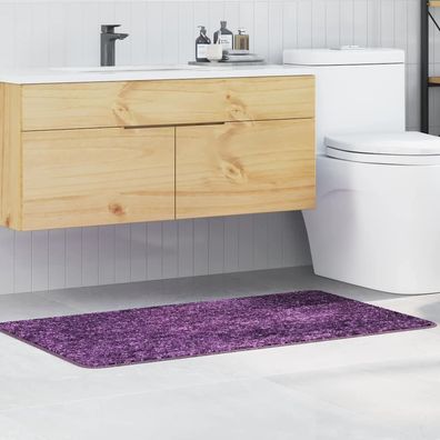 vidaXL Rutschfeste Badmatte Lila 70 x 120 cm PP