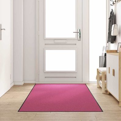 vidaXL Fußmatte Rosa und Schwarz 120 x 250 cm 100% Polyamid