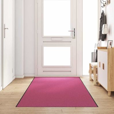 vidaXL Fußmatte Rosa und Schwarz 120 x 350 cm 100% Polyamid