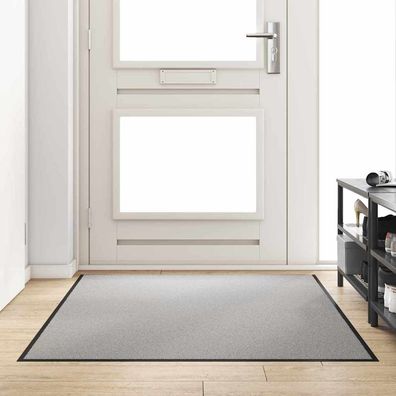 vidaXL Fußmatte Grau und Schwarz 120 x 180 cm 100% Polyamid