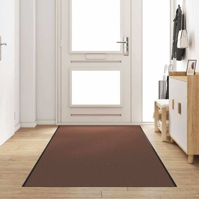 vidaXL Fußmatte Braun und Schwarz 120 x 350 cm 100% Polyamid