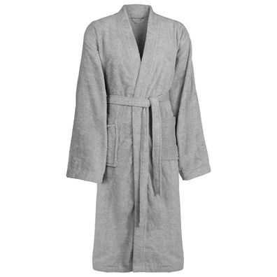vidaXL Bademantel KINN Grau XL Baumwolle