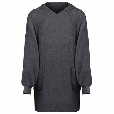 vidaXL Decken-Hoodie KINN Anthrazit L Baumwolle