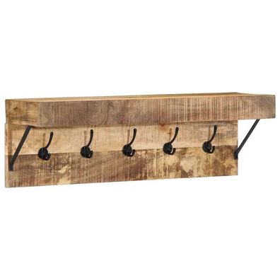 vidaXL Garderobenständer Braun 73 x 19 x 23 cm Massivholz Mango