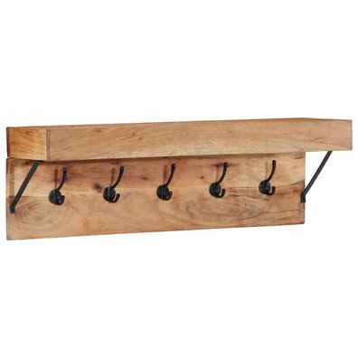 vidaXL Garderobenständer Braun 73 x 19 x 23 cm Massivholz Akazie