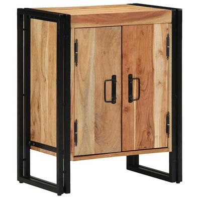 vidaXL Schuhschrank mit Regal Braun 56 x 35 x 70 cm Massivholz Akazie
