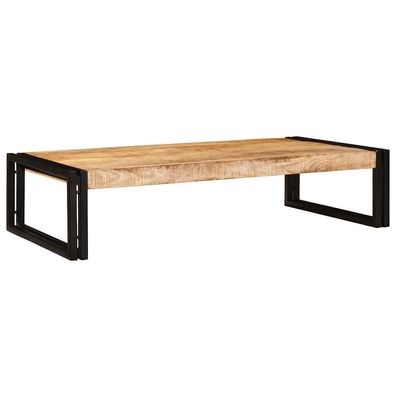 vidaXL Badregal für Braun 100 x 50 x 23 cm Massives rohes Mangoholz