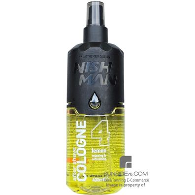 NishMan/After Shave Cologne 4 "Lemon" 400ml/Bartpflege/Gesichtspflege