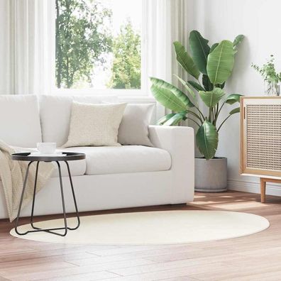 vidaXL Bereichsteppiche HUARTE Creme 100 x 200 cm Polyester