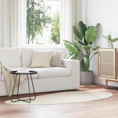 vidaXL Bereichsteppiche HUARTE Creme 100 x 200 cm Polyester