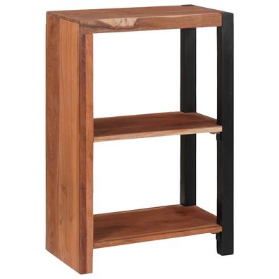 vidaXL Bücherregal Braun 50 x 30 x 75 cm Massivholz Akazie