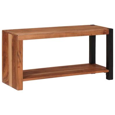 vidaXL Bücherregal Braun 80 x 30 x 40 cm Massivholz Akazie