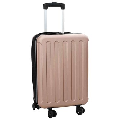 vidaXL Koffer mit Schloss Roségold 34 x 23 x 55,5 cm ABS Kunststoff