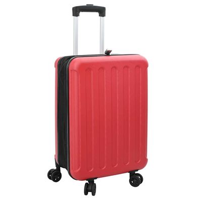 vidaXL Koffer mit Schloss Rot 43 x 27 x 66 cm ABS Kunststoff