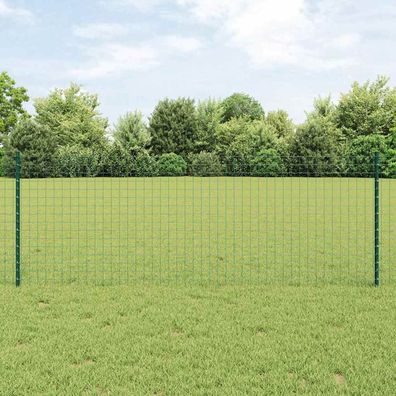 vidaXL Eingebetteter Zaunpfosten 11 stk. Grün 120 cm