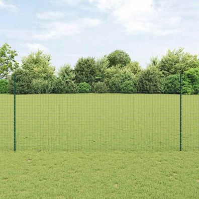 vidaXL Eingebetteter Zaunpfosten 11 stk. Grün 180 cm