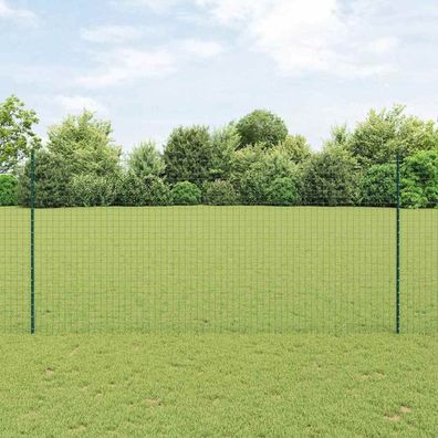 vidaXL Eingebetteter Zaunpfosten 11 stk. Grün 200 cm