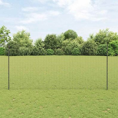 vidaXL Eingebetteter Zaunpfosten 5 stk. Grau 180 cm