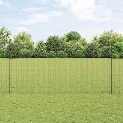vidaXL Eingebetteter Zaunpfosten 5 stk. Grau 200 cm