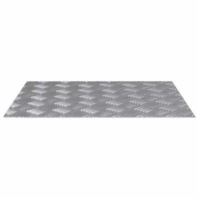 vidaXL Treppe Tritt Rechtwinklig 4 pcs Silber 60 x 50 cm Aluminium