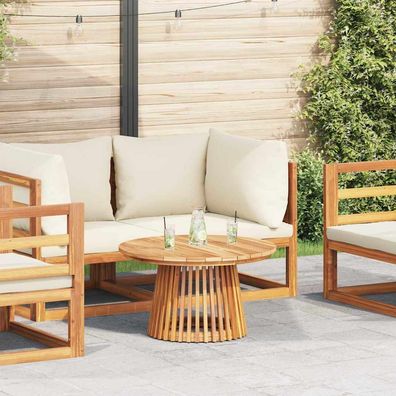 vidaXL Beistelltisch Braun 70 x 70 x 40 cm Massivholz Teak