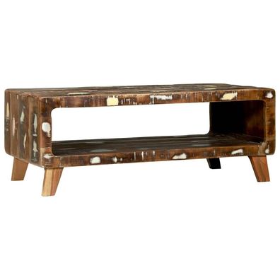 vidaXL Couchtisch 90 x 50 x 35 cm Massives upgecyceltes Holz