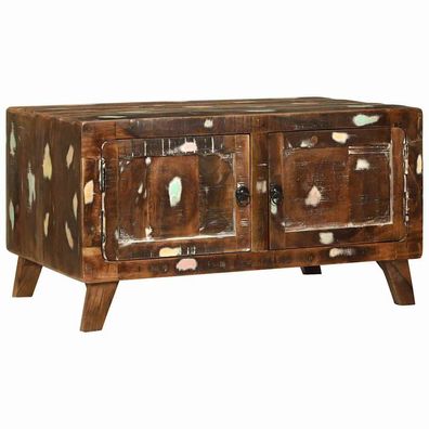 vidaXL Couchtisch Mehrfarbig Massives upgecyceltes Holz