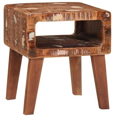 vidaXL Beistelltisch Braun 40 x 32 x 46 cm Massives upgecyceltes Holz