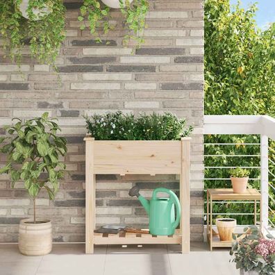 vidaXL Garten-Pflanzgefäß Beige 71 x 37 x 76,5 cm