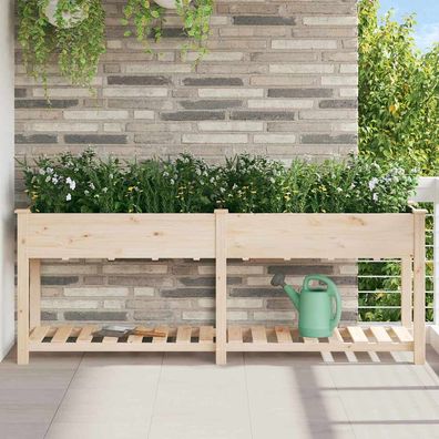 vidaXL Garten-Pflanzgefäß Beige 203 x 53 x 76,5 cm