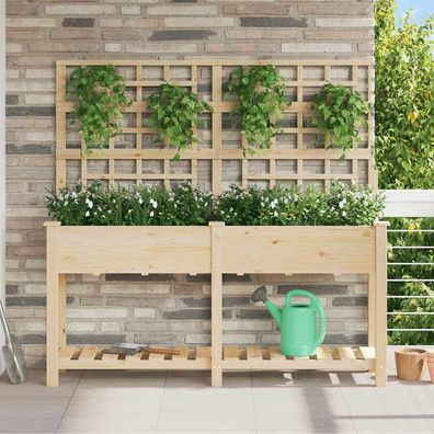 vidaXL Garten-Pflanzgefäß Beige 161 x 46 x 152,5 cm