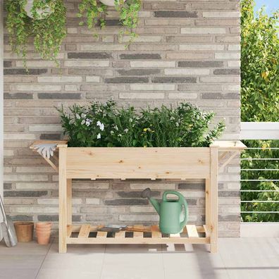 vidaXL Garten-Pflanzgefäß Beige 155 x 59 x 76,5 cm