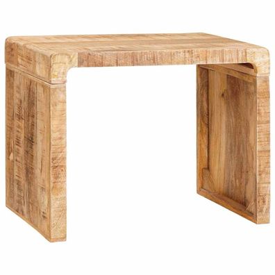 vidaXL Beistelltisch Braun 60 x 35 x 46 cm Massivholz Mango
