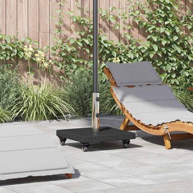 vidaXL Sonnenschirmständer 30kg Schwarz Granit Quadratisch