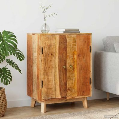 vidaXL Stauraumschränke mit Tür Braun 55 x 35 x 75 cm Massivholz Mango