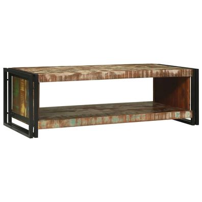 vidaXL Couchtisch 120 x 50 x 38 cm Massives upgecyceltes Holz