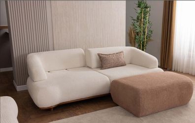 Stilvolles Sofa und Hocker Set für maximalen Komfort